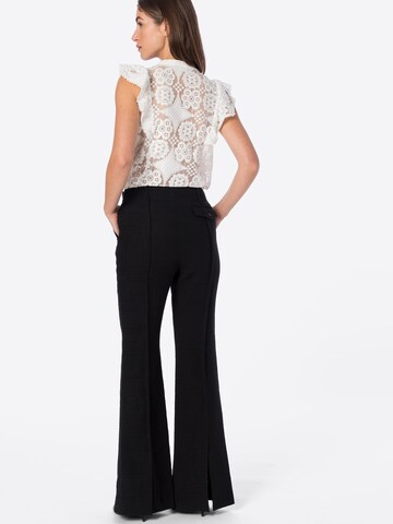 DAY BIRGER ET MIKKELSEN Flared Trousers with creases 'Alice' in Black