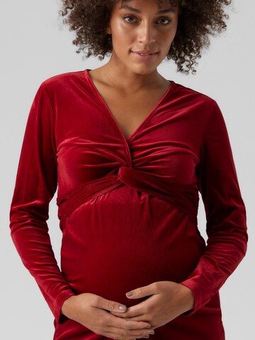 MAMALICIOUS Kleid 'SANDRA' in Rot