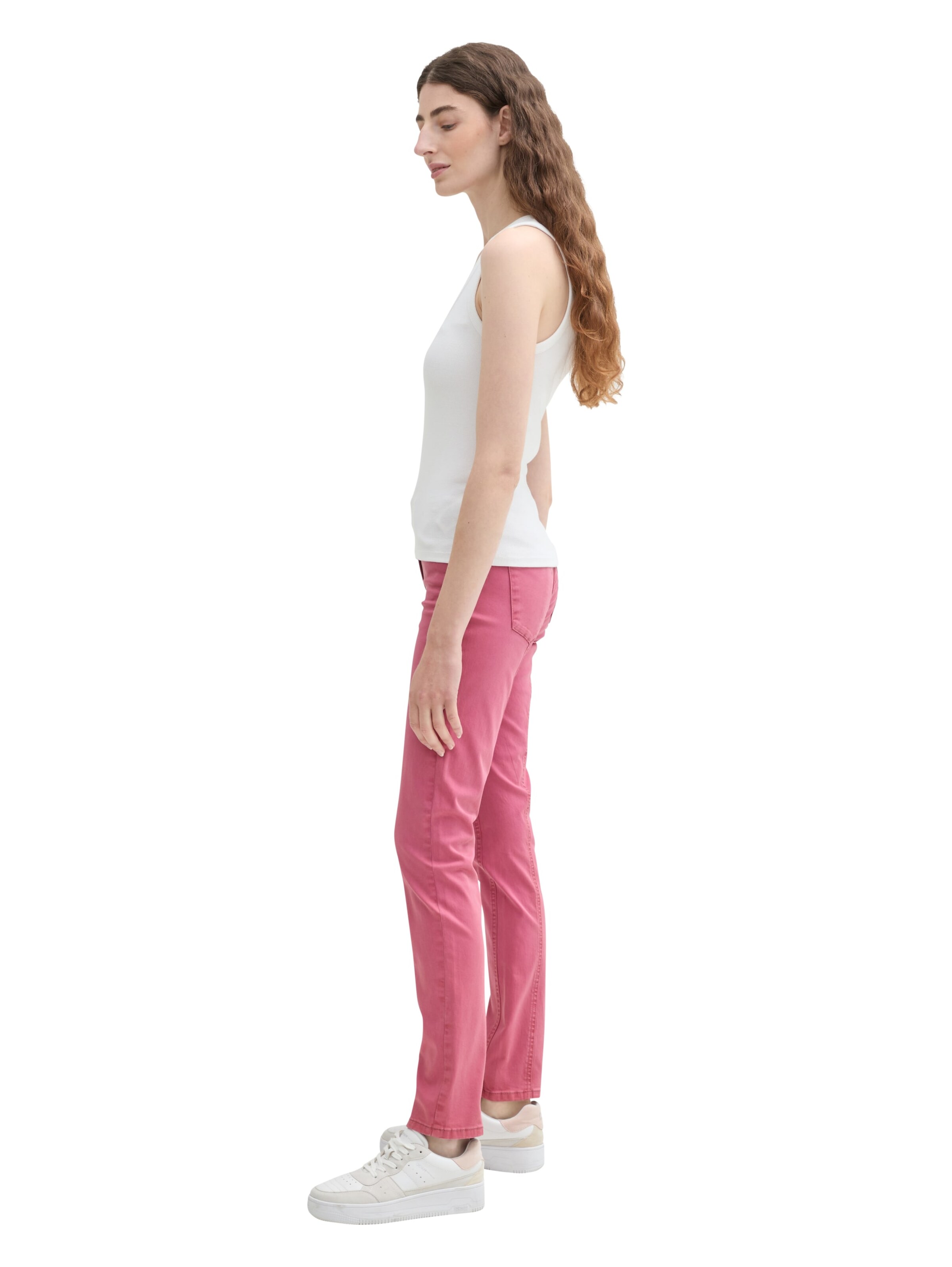 TOM TAILOR Slim fit Pants in Pink