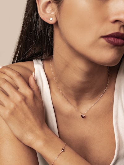 Hey Happiness Jewelry set 'Pure Love' in One Size in Rose gold, Item view