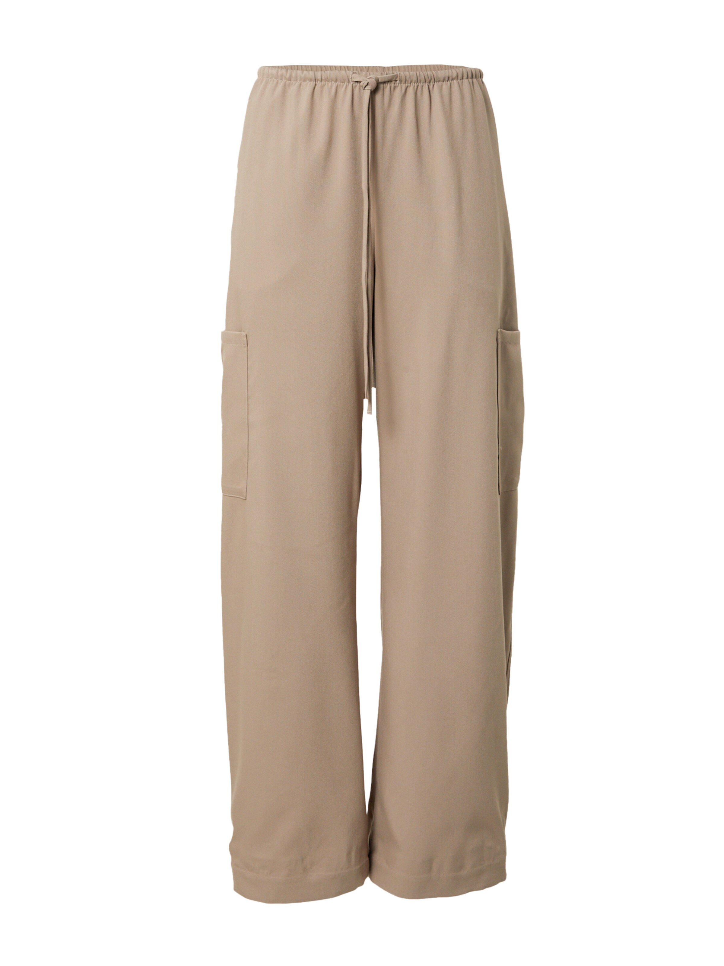 WEEKDAY Wide leg Cargo Pants 'Adisa' in Brown: front