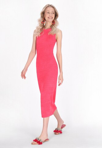 IZIA Kleid 'Boho' in Pink: Vorderseite
