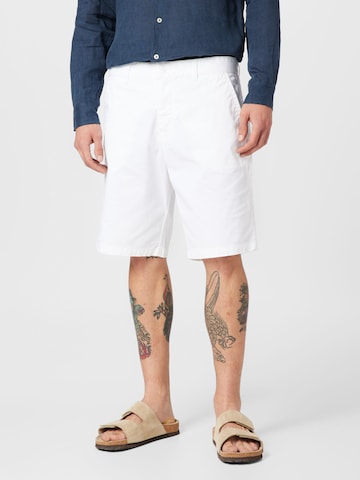 UNITED COLORS OF BENETTON Loosefit Chino in Wit: voorkant