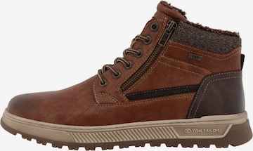 TOM TAILOR Schnürboots in Braun: Vorderseite