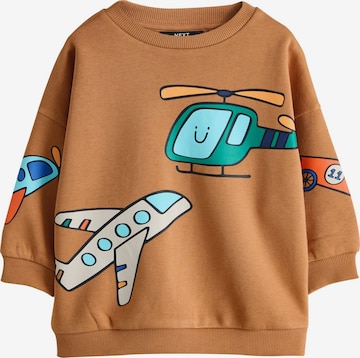 Next Sweatshirt in Bruin: voorkant