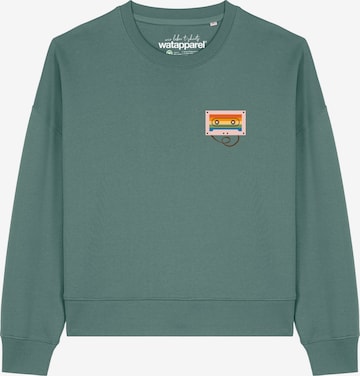 Sweat-shirt ' Rainbow Cassette ' Watapparel en vert : devant