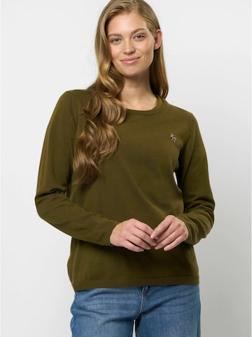 U.S. POLO ASSN. Pullover 'May' in Grün: Vorderseite