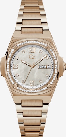 Gc Analog Watch 'Gc Coussin Shape Lady ' in Gold: front