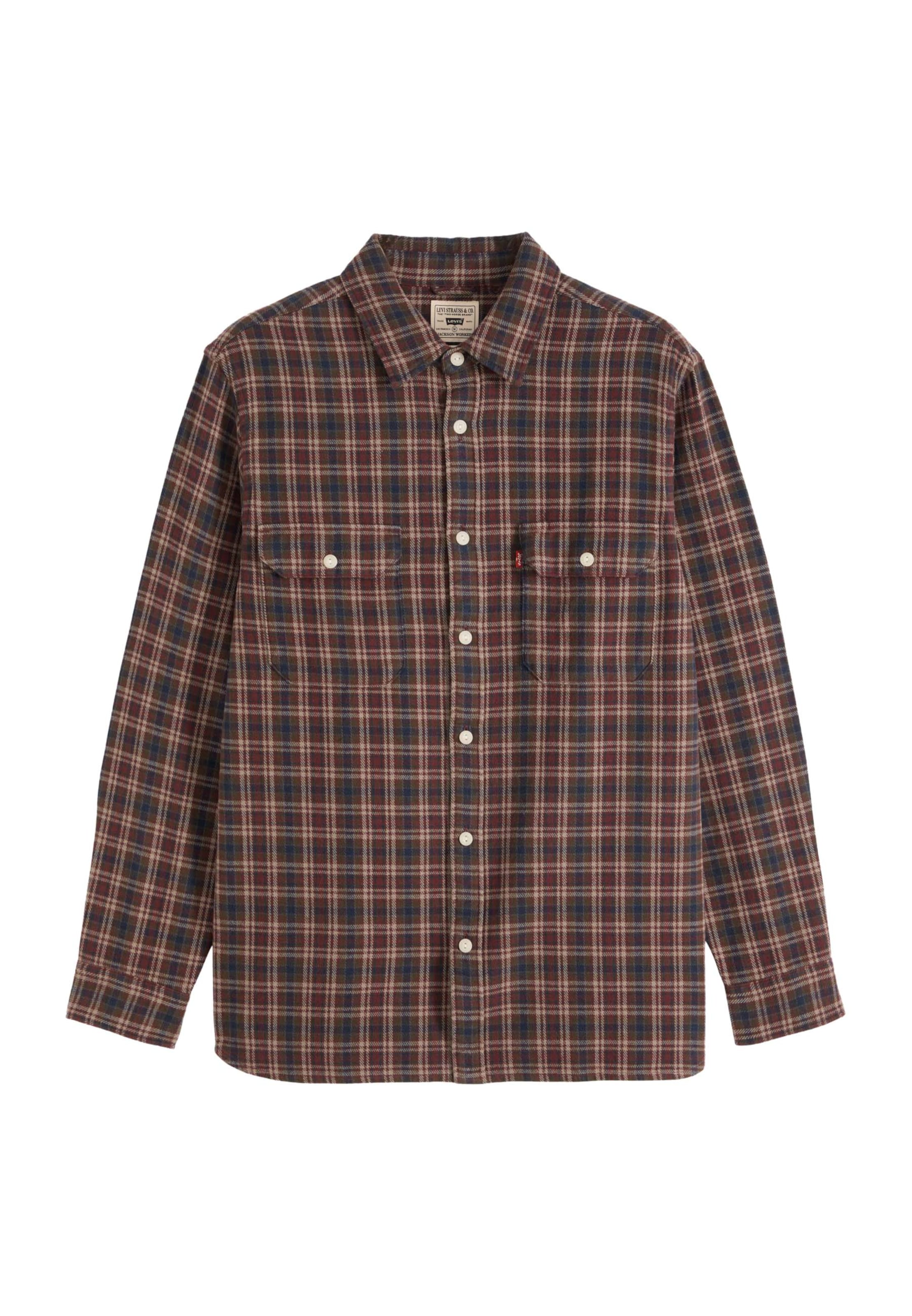 LEVI'S ® Regular Fit Skjorte 'JACKSONWORKER' i brun: forside
