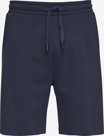 QS Regular Broek in Blauw: voorkant