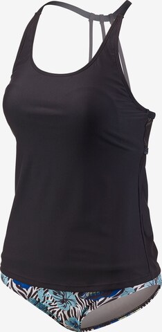 BECO the world of aquasports T-shirt Tankini in Black: front