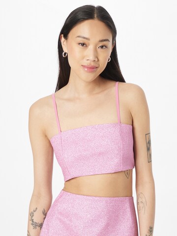 The Frolic Top 'CORA' in Roze: voorkant