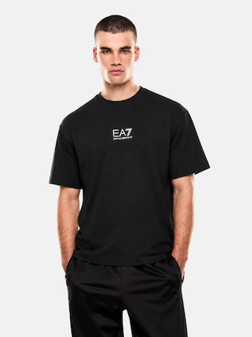 EA7 Emporio Armani - Camiseta en negro: frente