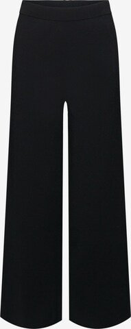 ESPRIT Wide leg Broek in Zwart: voorkant