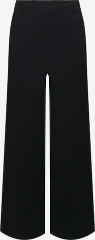 ESPRIT Wide leg Broek in Zwart: voorkant