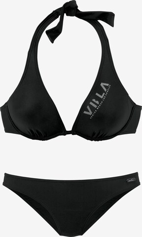 VENICE BEACH Triangle Bikini in Black: front