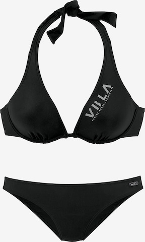 VENICE BEACH Bikini in Black: front