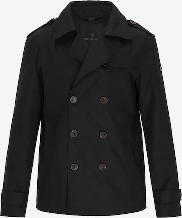 DreiMaster Klassik - Sobretudo meia-estação em preto: frente