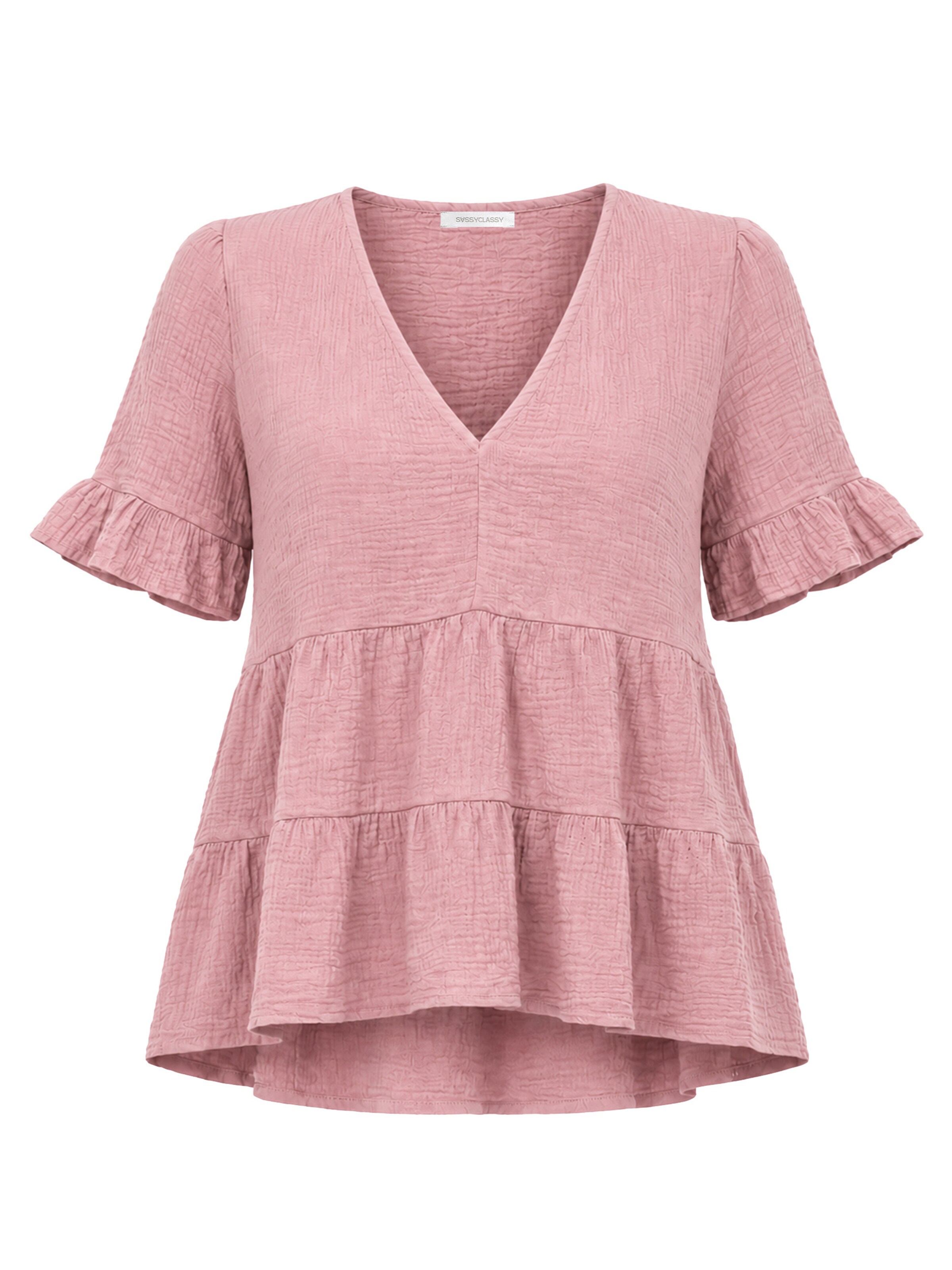 SASSYCLASSY Pullover‌‌‌‌‌ in Pink: Vorderseite