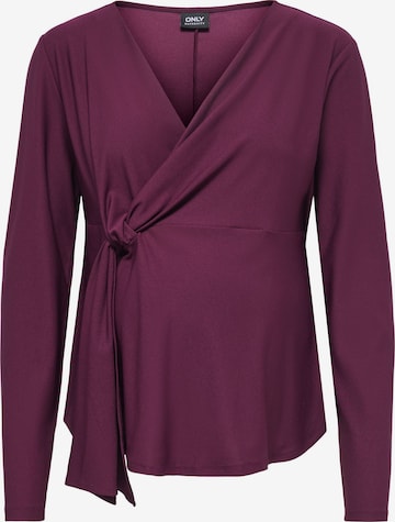 Only Maternity Shirt 'SILJA' in Red: front