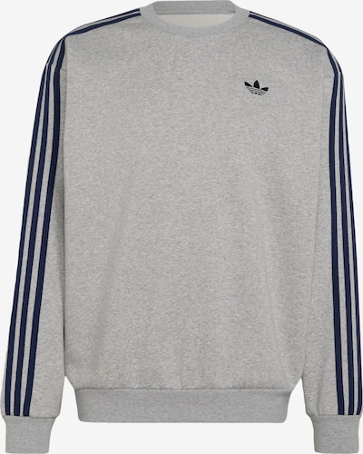 XS dydžio Megztinis be užsegimo 'ADICOLOR 3-STRIPES OVERSIZED' iš ADIDAS ORIGINALS, spalva – tamsiai mėlyna / pilka, Prekių apžvalga
