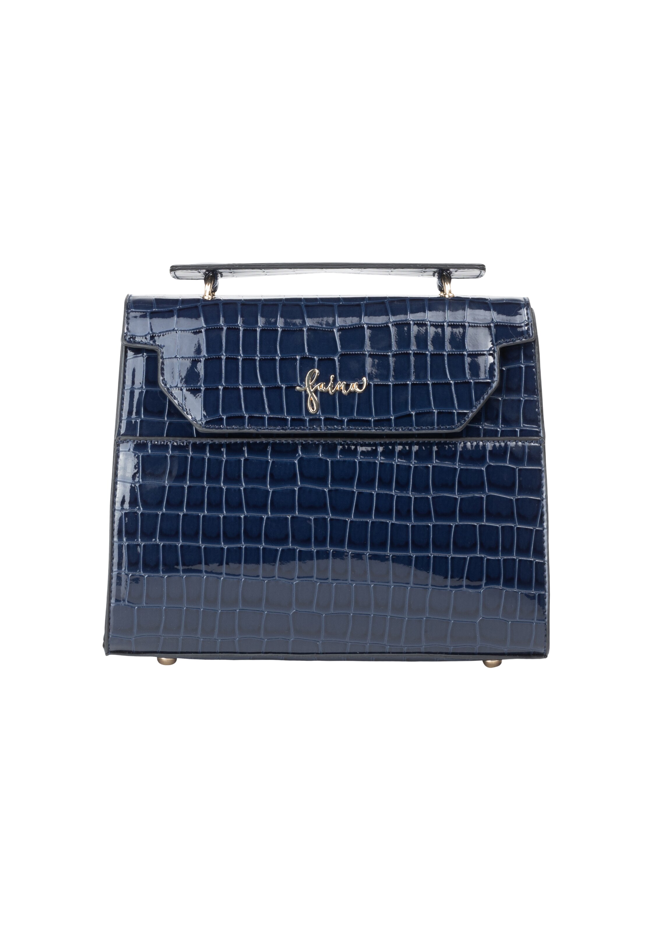 faina Handbag in Blue: front