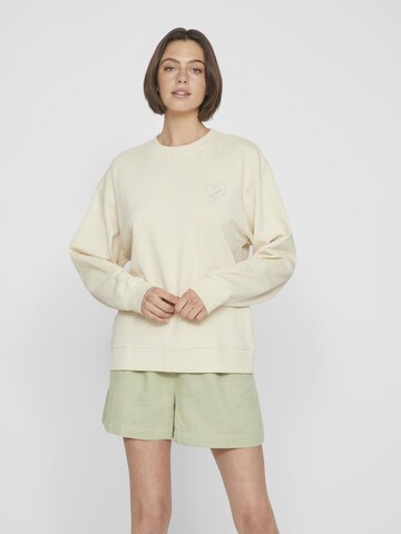 VILA Sweatshirt in Beige: front