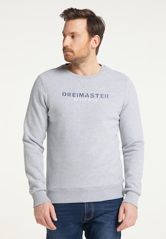 pelēks DreiMaster Maritim Sportisks džemperis: no priekšpuses