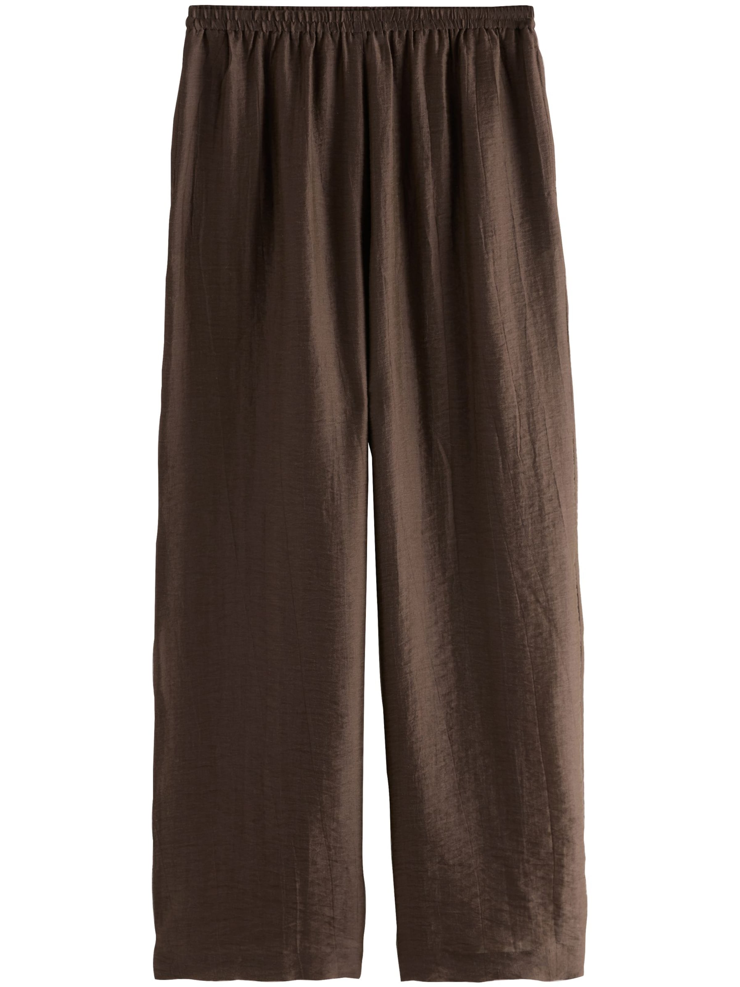 Next - Loosefit Calças em castanho: frente