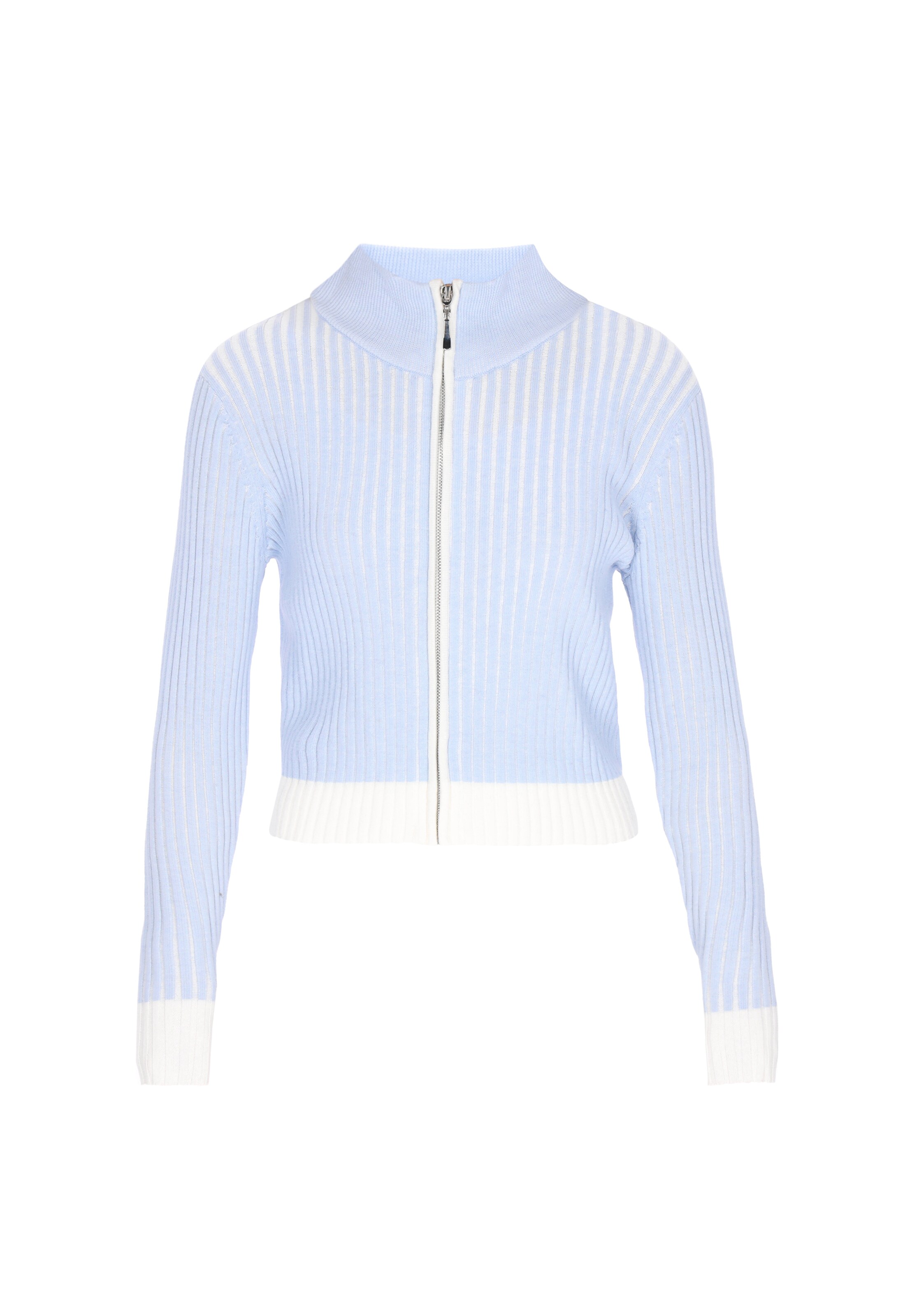 MYMO Gebreid vest in Blauw: voorkant