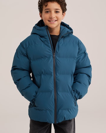 WE Fashion Зимно яке в синьо: отпред