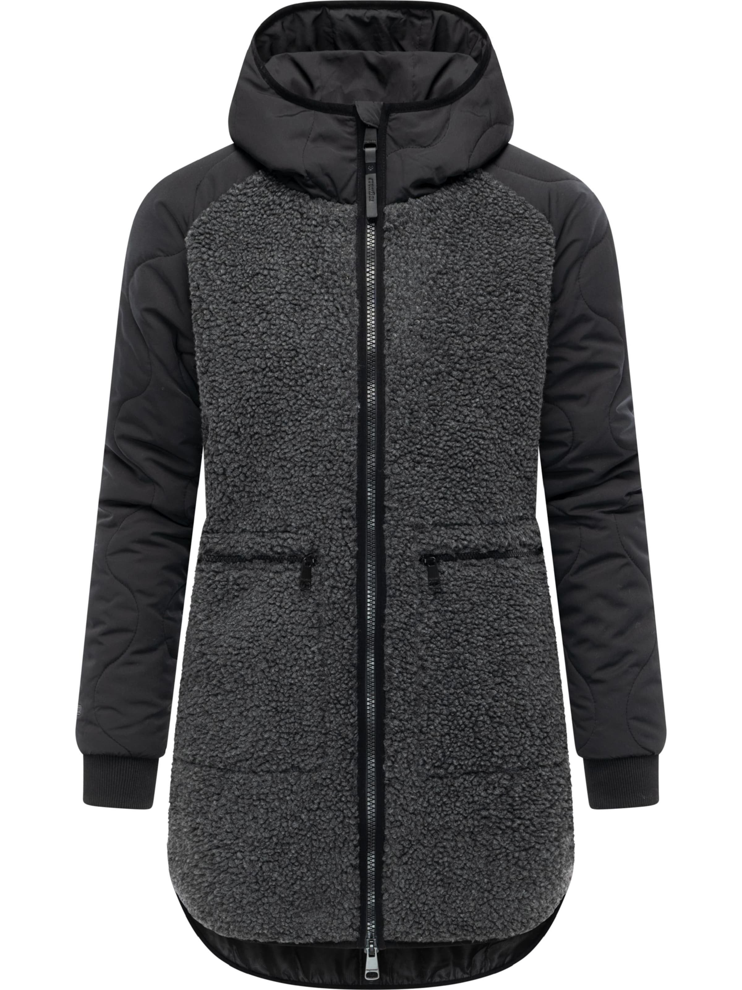 Palton de primăvară-toamnă 'Longeddy' Ragwear pe gri metalic / negru, Vizualizare produs