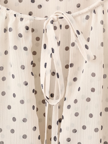 MANGO Bluse 'LURDI' in Weiß