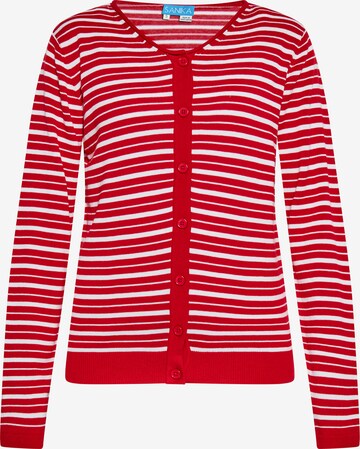 SANIKA Knit Cardigan in Red: front