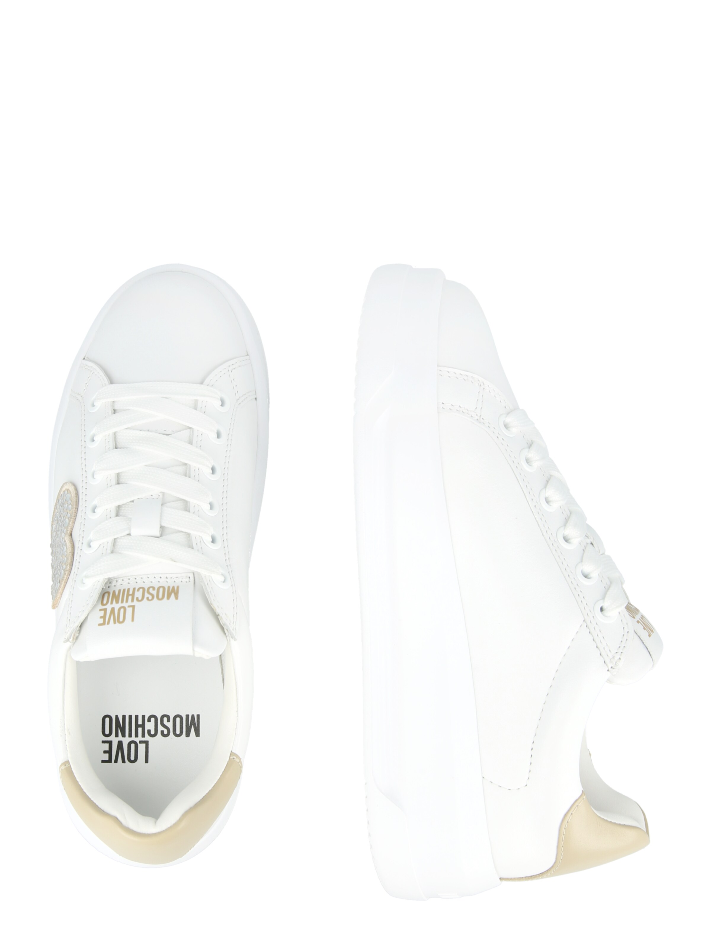 Love Moschino Rövid szárú sportcipők 'JA15045G1O' - fehér