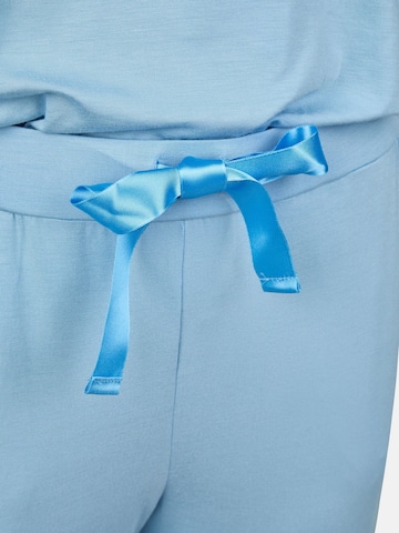 Myjama Pyjamahose `Billie`, figurbetont, besonders weich & angenehm auf der Haut in Blau