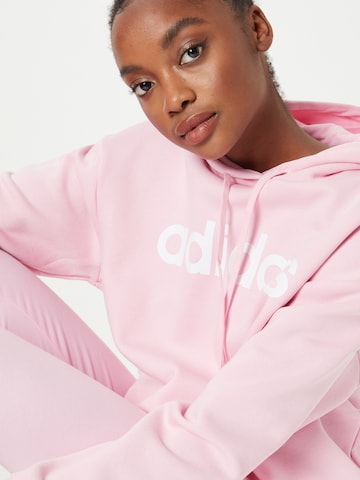 ADIDAS SPORTSWEAR Αθλητική μπλούζα φούτερ 'Essentials Fleece' σε ροζ