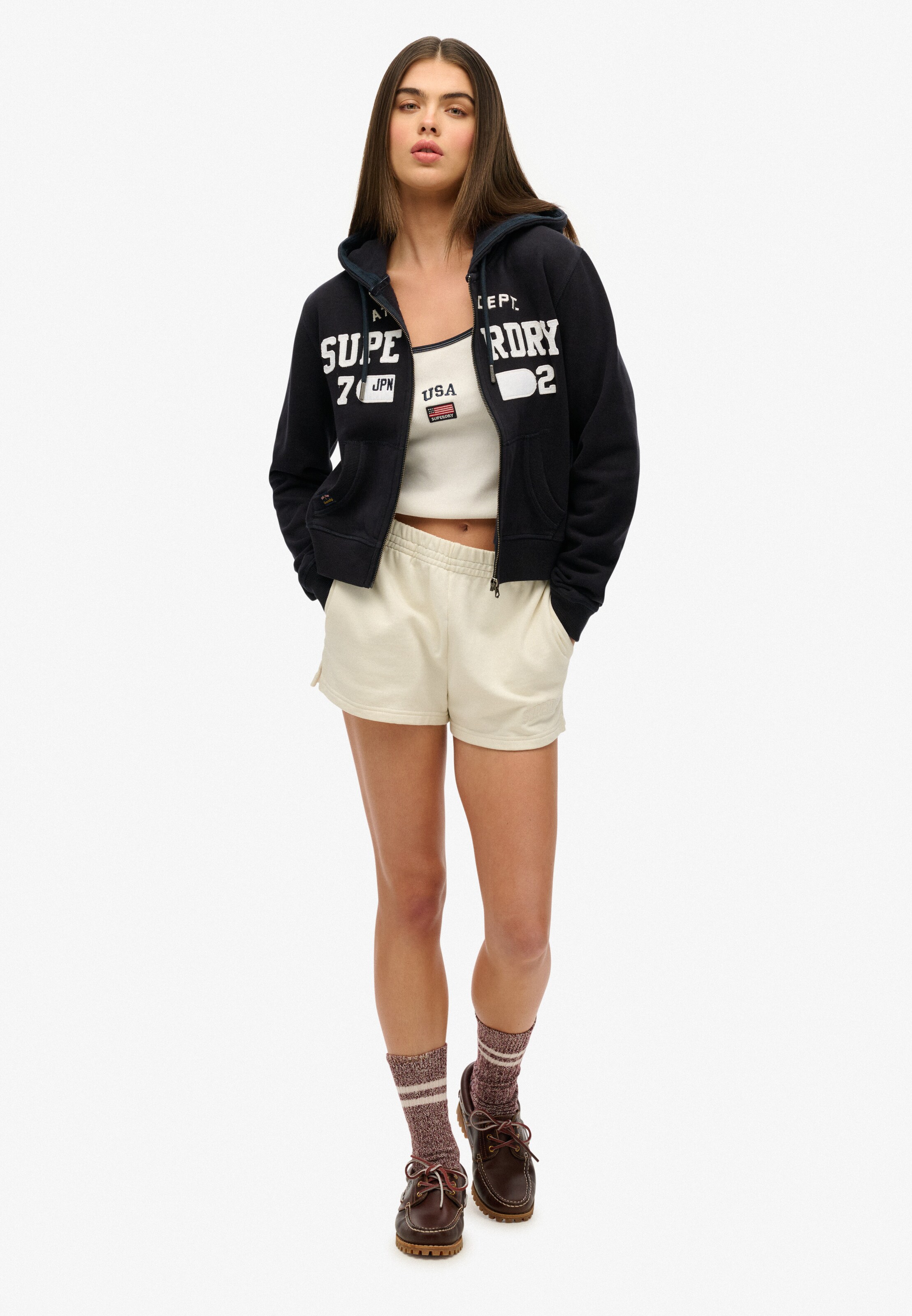 Veste de survêtement 'Athletic Essentials' Superdry en bleu