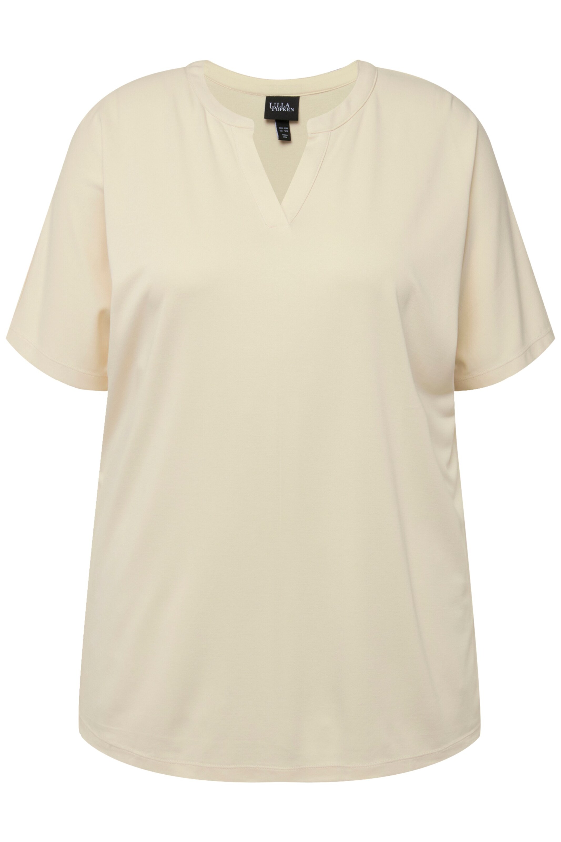 Ulla Popken Shirt in Beige: voorkant