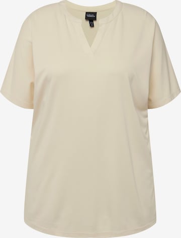 T-shirt Ulla Popken en beige : devant