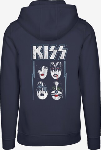 F4NT4STIC Sweatshirt 'Kiss Rock Music Band Made For Lovin' You' in Blue