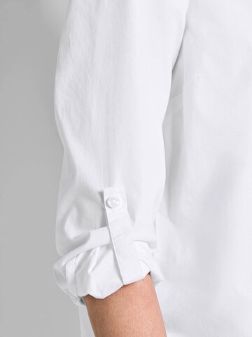 Goldner Blouse in Wit