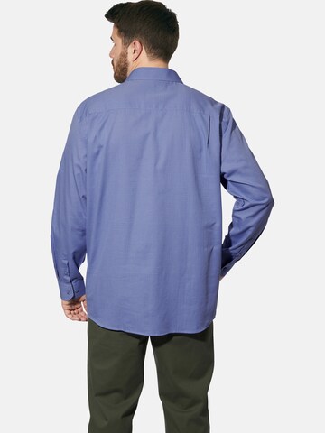 Charles Colby Regular fit Overhemd 'Duke' in Blauw