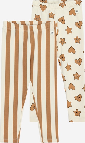 Lindex Regular Leggings in Beige: front