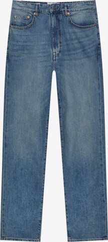 Pull&Bear Loosefit Jeans in Blauw: voorkant