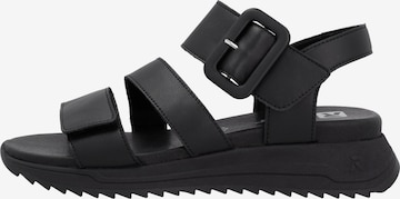 Rieker Sport Strap Sandals 'W2950' in Black: front