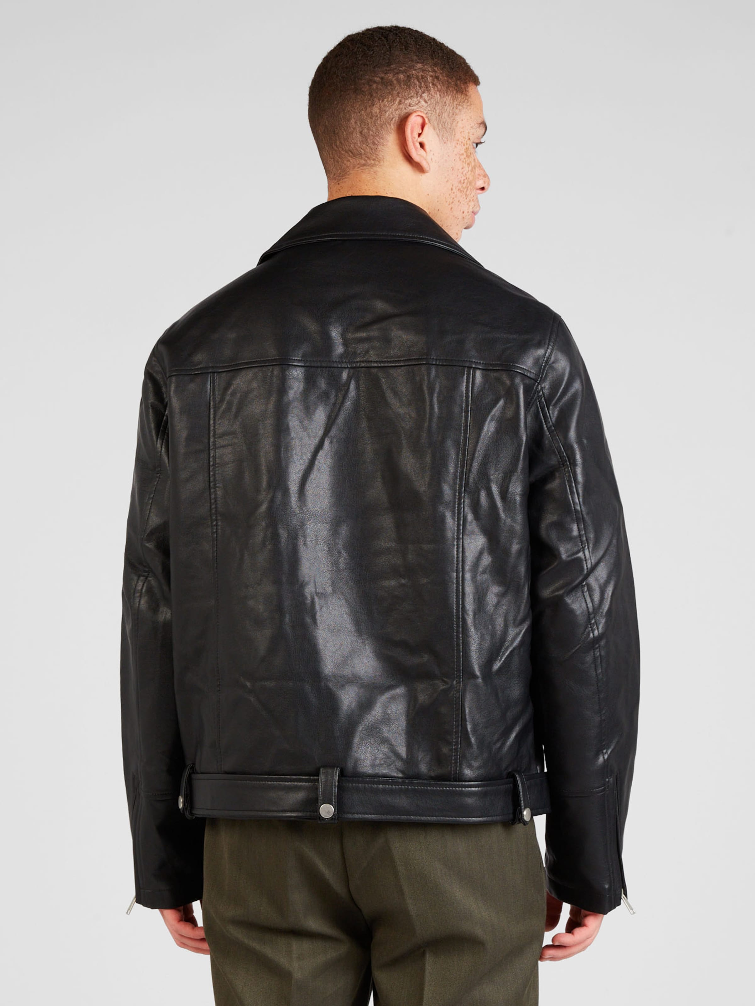 Leather jacket by topman sale