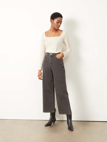 Wide leg Jeans 'Cinzia' de la Aligne pe negru