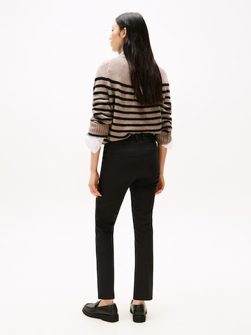 TOMMY HILFIGER Slimfit Hose 'GABARDINE' in Schwarz
