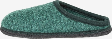 Gottstein Slippers 'Wool Venture' in Green: front